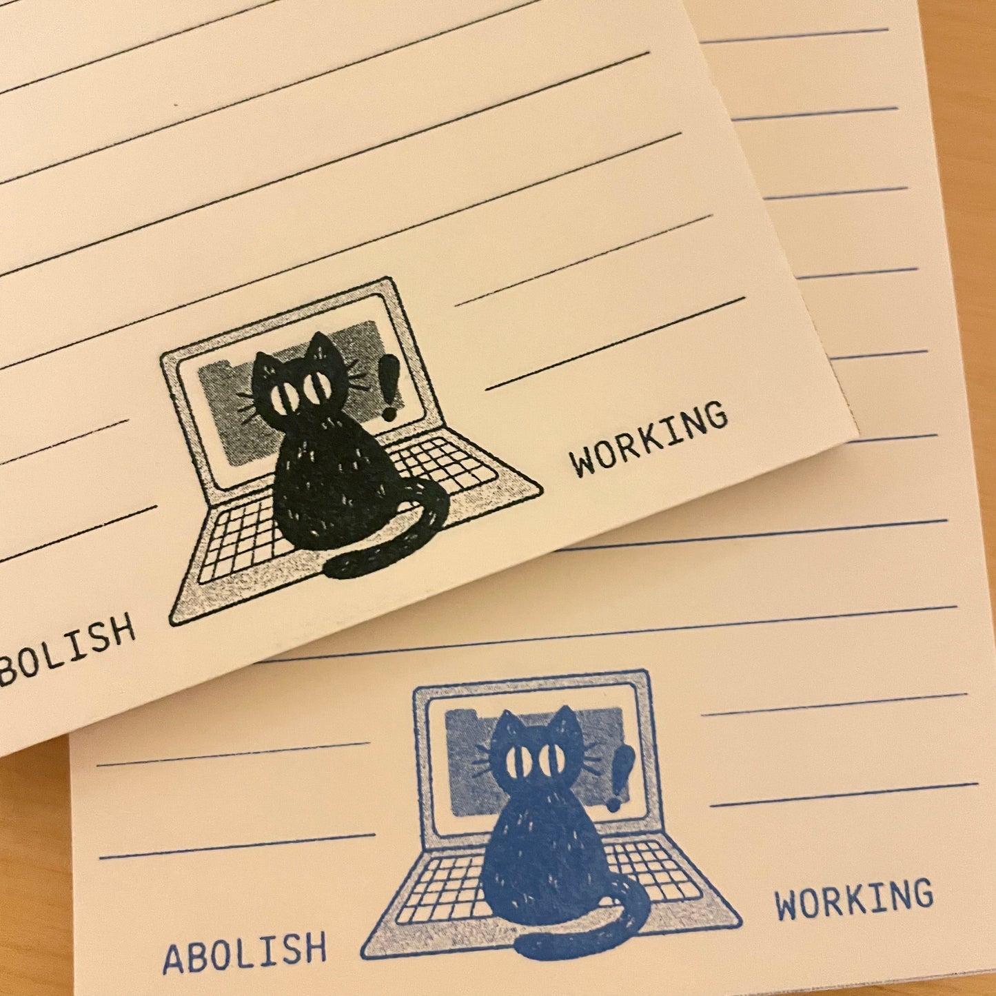 "Abolish Working" Notepad