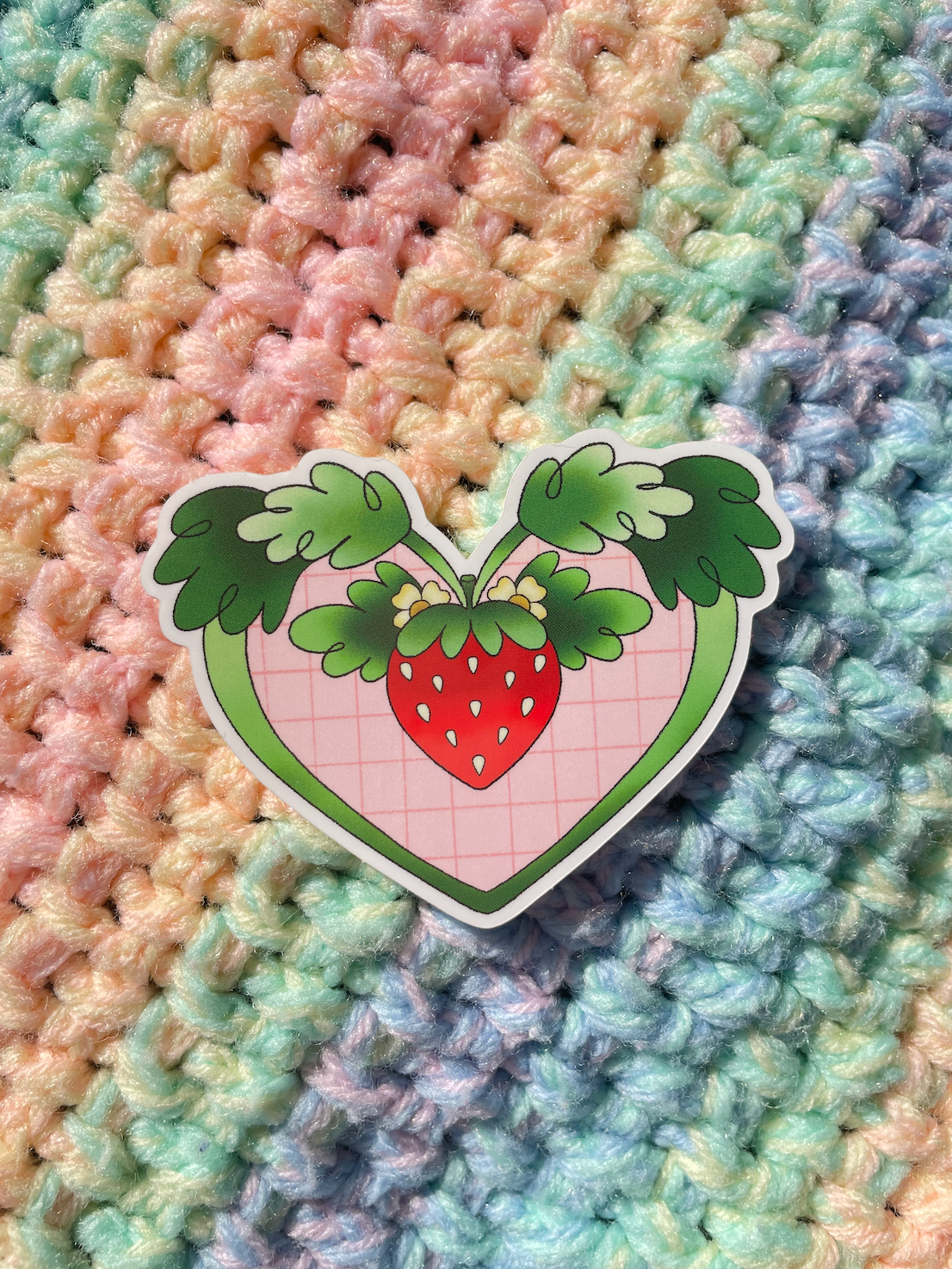 Strawberry Heart sticker